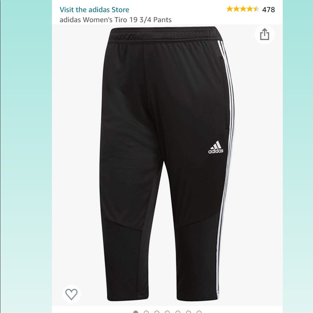 Adidas XL woman 3/4 soccer pants